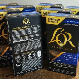 NEW L'Or Espresso Coffee Pods Ristretto Decaf Decaffeinated BOX 80 in Total!